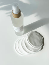 Load image into Gallery viewer, reusable facial rounds | set of five sustainable cotton cleansing rounds