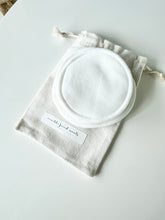 Load image into Gallery viewer, reusable facial rounds | set of five sustainable cotton cleansing rounds