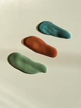 Load image into Gallery viewer, clay mask sampler | rose renewal, green getaway + cerulean skies facial masks