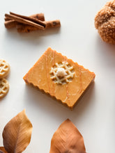 Load image into Gallery viewer, pumpkin waffles soap | vanilla, pumpkin seed, citrus & spice