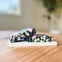 Load image into Gallery viewer, terrazzo soap | charcoal confetti scrap soap | orange & ylang ylang