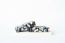 Load image into Gallery viewer, terrazzo soap | charcoal confetti scrap soap | orange & ylang ylang