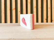 Load image into Gallery viewer, strawberries & cream soap | strawberry seed, grapefruit, ylang ylang & vanilla