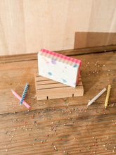 Load image into Gallery viewer, birthday cake soap | lemon & vanilla