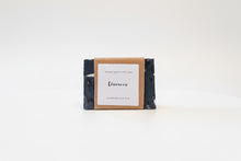 Load image into Gallery viewer, terrazzo soap | charcoal confetti scrap soap | orange & ylang ylang