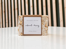 Load image into Gallery viewer, oatmeal & honey soap | unscented + "unholey" edition