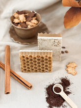 Load image into Gallery viewer, teddy graham latte soap | cinnamon, vanilla, espresso, oats & honey