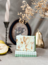 Load image into Gallery viewer, gilded pear soap | bergamot, cardamom & neroli