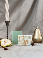 Load image into Gallery viewer, gilded pear soap | bergamot, cardamom & neroli