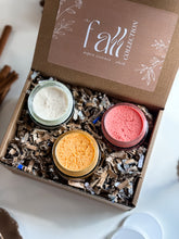 Load image into Gallery viewer, fall sugar scrub sampler box | pumpkin spice, toasted marshmallow & honeycrisp harvest