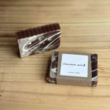 Load image into Gallery viewer, cinnamon swirl soap | cinnamon, cardamom & vanilla bean