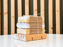 Load image into Gallery viewer, bestsellers bundle | oatmeal & honey, golden hour & lavender bliss soaps