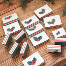 Load image into Gallery viewer, deck the halls soap | fresh evergreen & cinnamon | the winter collection
