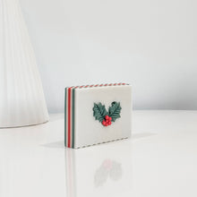 Load image into Gallery viewer, deck the halls soap | fresh evergreen & cinnamon | the winter collection