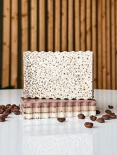 Load image into Gallery viewer, vanilla latte soap | coffee scrub bar