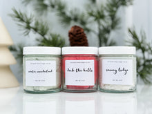 Load image into Gallery viewer, winter sugar scrub sampler box | deck the halls, snowy lodge & winter wonderland