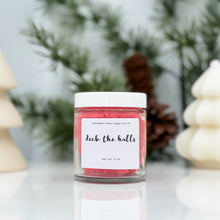 Load image into Gallery viewer, deck the halls sugar scrub | fresh evergreen & cinnamon | the winter collection
