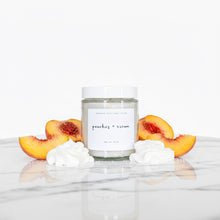 Load image into Gallery viewer, peaches + cream sugar scrub | peach kernel, sweet citrus & spice