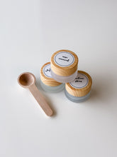 Load image into Gallery viewer, clay mask sampler | rose renewal, green getaway + cerulean skies facial masks
