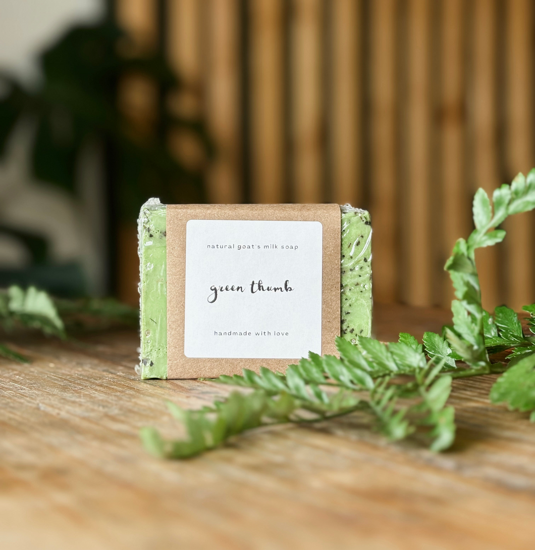 green thumb soap | rosemary, sage, bay leaf + lime