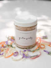 Load image into Gallery viewer, garden party bath soak | jasmine, chamomile, neroli, vanilla &amp; rose
