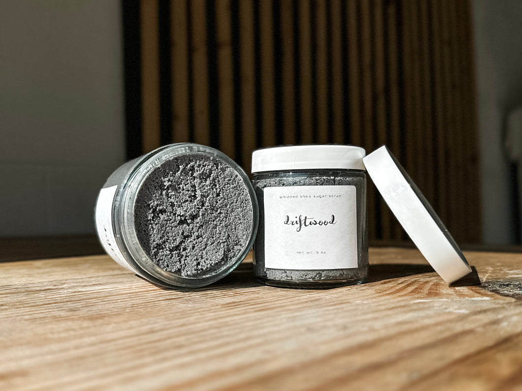 driftwood sugar scrub | cedarwood & sandalwood