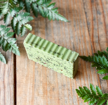 Load image into Gallery viewer, green thumb soap | rosemary, sage, bay leaf + lime
