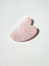 Load image into Gallery viewer, gua sha stone | rose quartz facial massage tool
