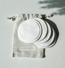 Load image into Gallery viewer, reusable facial rounds | sustainable cotton &amp; bamboo
