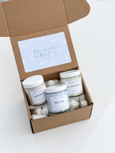 Load image into Gallery viewer, cloud sugar scrub sampler | cloud nine, sweet dreams &amp; here comes the sun

