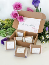 Load image into Gallery viewer, sample spring collection box | mini soap sampler set
