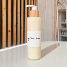 Load image into Gallery viewer, golden hour hydrating body lotion | sweet orange, turmeric &amp; honey
