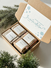 Load image into Gallery viewer, sample winter collection box | sample size soaps
