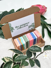 Load image into Gallery viewer, sample summer collection box | mini soap sampler set
