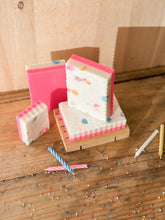 Load image into Gallery viewer, birthday cake soap | lemon &amp; vanilla
