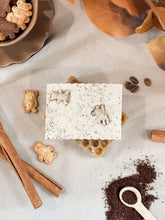 Load image into Gallery viewer, teddy graham latte soap | cinnamon, vanilla, espresso, oats &amp; honey
