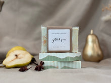 Load image into Gallery viewer, gilded pear soap | bergamot, cardamom &amp; neroli
