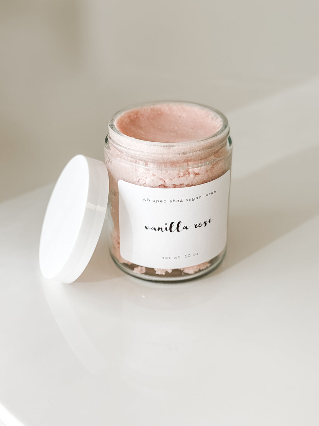 vanilla rose sugar scrub | rose clay & vanilla