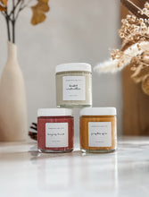 Load image into Gallery viewer, fall sugar scrub sampler box | pumpkin spice, toasted marshmallow &amp; honeycrisp harvest
