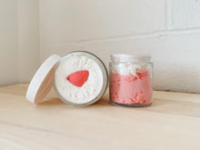 Load image into Gallery viewer, strawberries + cream sugar scrub | grapefruit, vanilla &amp; ylang ylang
