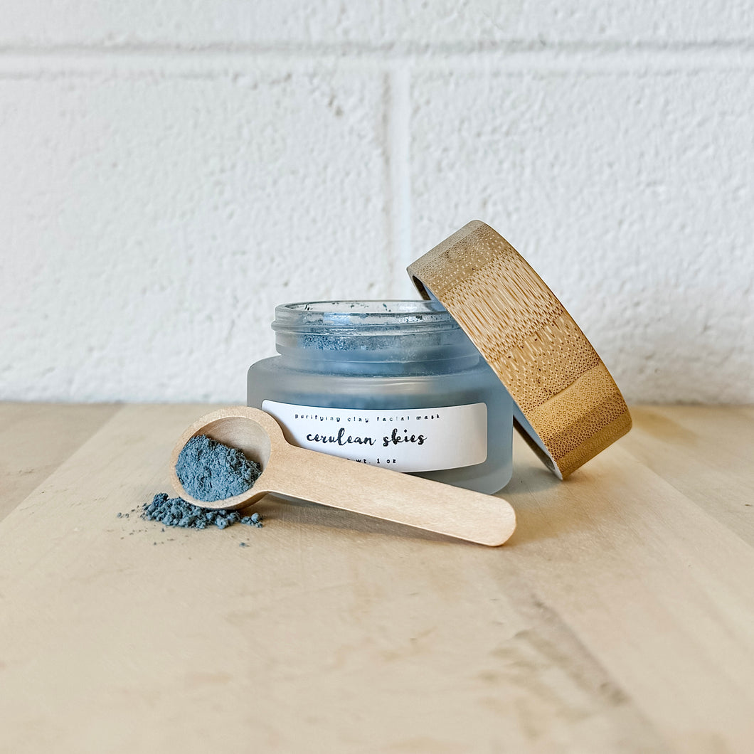 cerulean skies mask | purifying clay facial mask