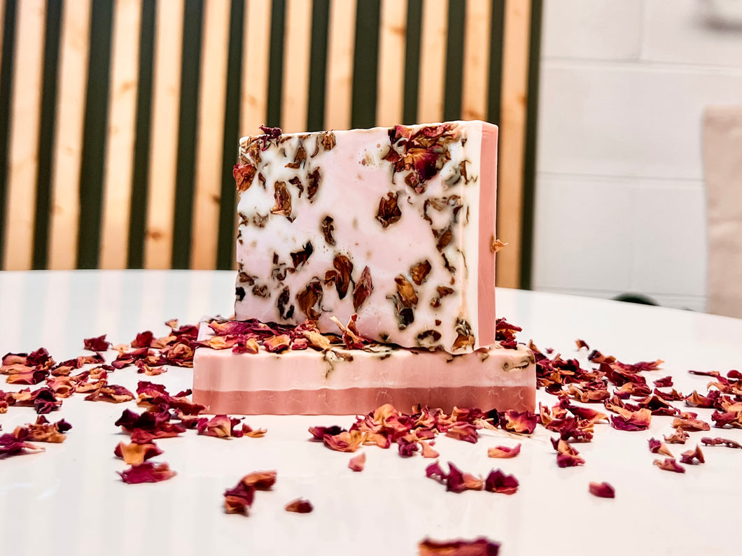 vanilla rose soap | rose clay & vanilla