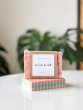 Load image into Gallery viewer, summer sunset soap | lemon, lime, sweet orange + vanilla
