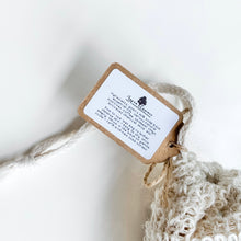 Load image into Gallery viewer, soap scrap grab bag | exfoliating eco-friendly soap saver bag filled with sample soaps
