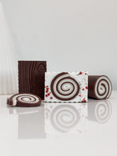 Load image into Gallery viewer, yule log soap | cocoa, maple &amp; vanilla | the winter collection
