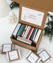 Load image into Gallery viewer, deluxe winter collection box | full size holiday soap sampler set
