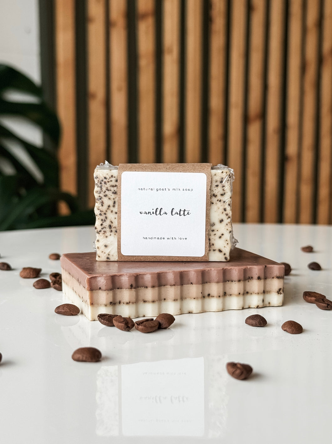 vanilla latte soap | coffee scrub bar