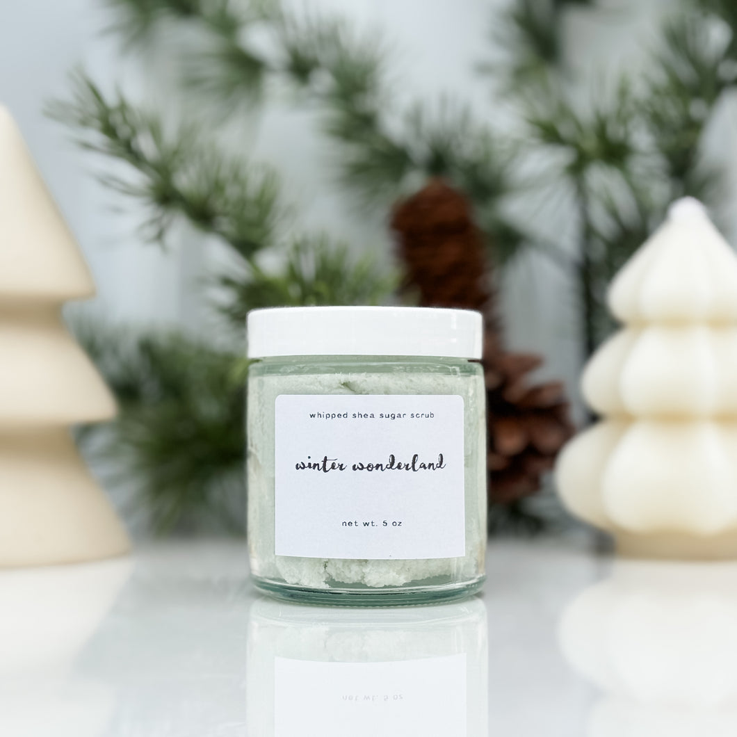winter wonderland sugar scrub | peppermint & warm spice | the winter collection