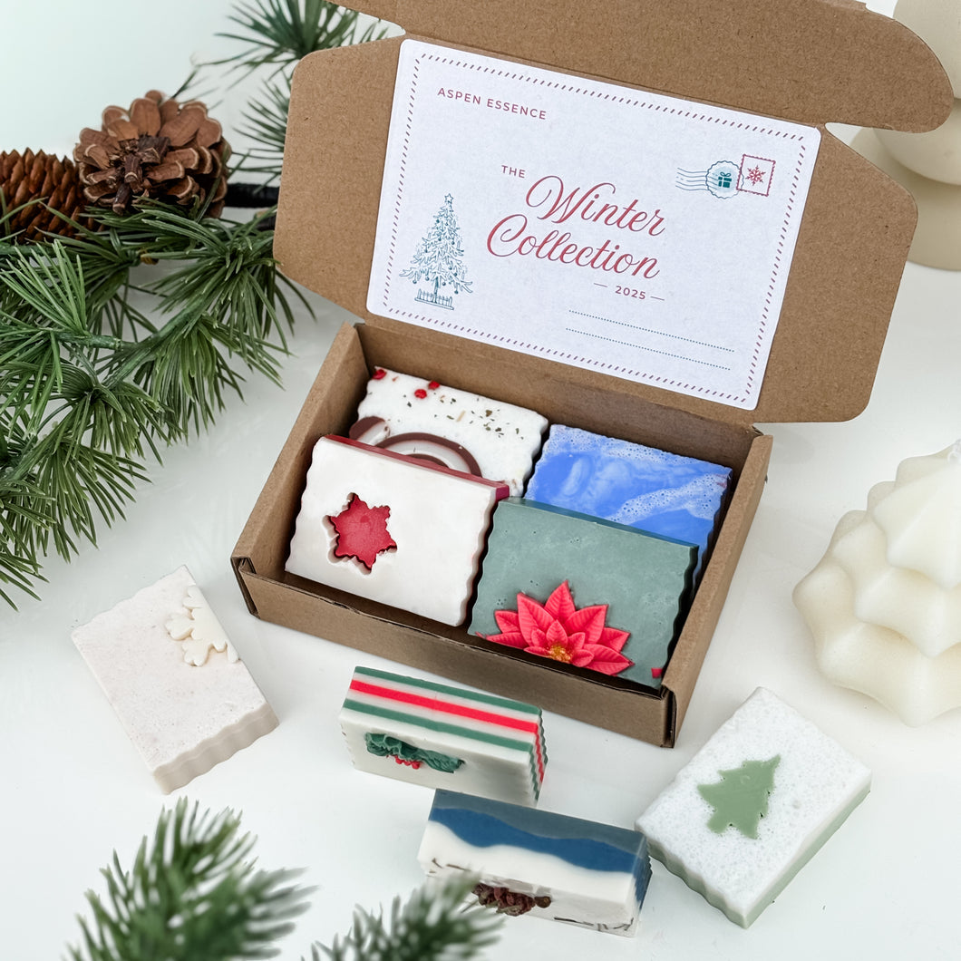 sample winter collection box | mini holiday soap sampler set
