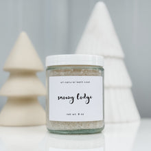 Load image into Gallery viewer, snowy lodge bath soak | amber, vanilla &amp; cedar | the winter collection
